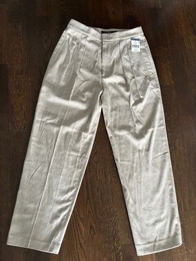 Ralph Lauren Women’s Pleated Dress Pants in Light Taupe